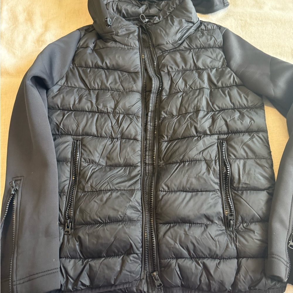 Zara Black Puffer Jacket size XS
